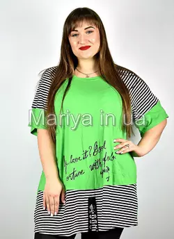 Туника-футболка женская большие размеры