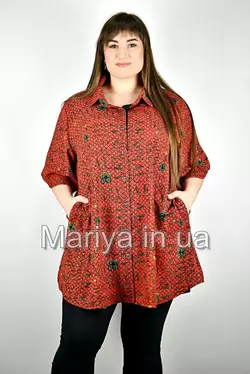 Рубашка женская большие размеры